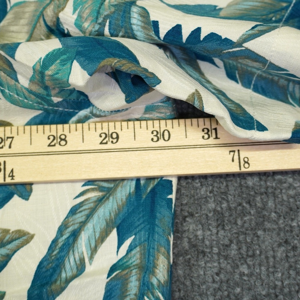 NEW Tommy Bahama Shirt Men 3XLT Frond Silk Hawaiian Tropical Leaf Print Vacation - Picture 4 of 10